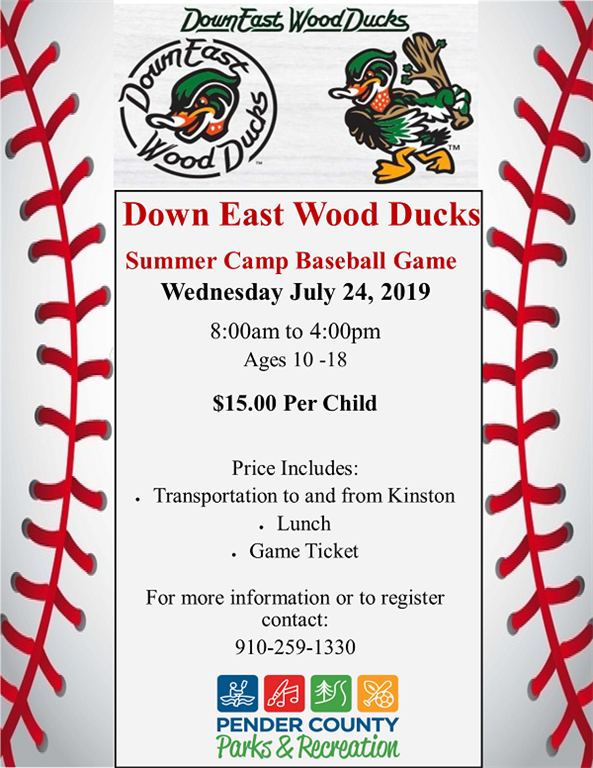 Pender County Parks and Recreation Home